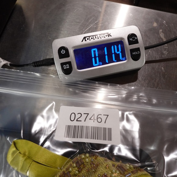 Adrianna Papell Silk Gown Dress Beaded Bodice Sleeveless 6 Green Satin Party - Picture 14 of 14